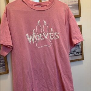 Pink Wolves Graphic T-Shirt